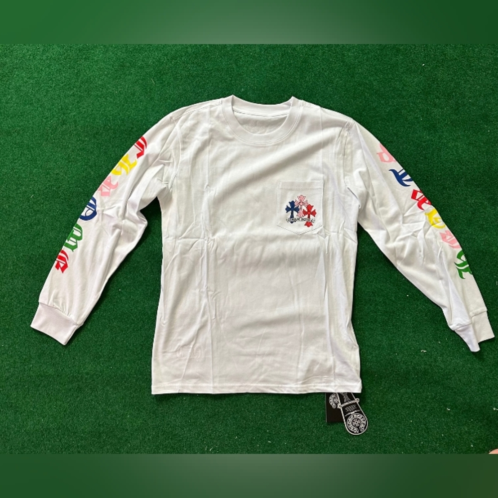 Chrome Hearts Multi Color Cross Long Sleeve Tee run small